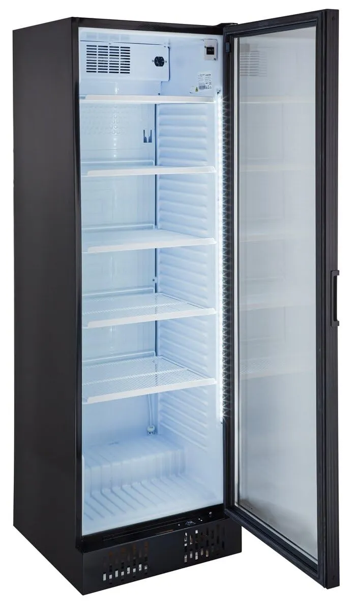 GastroHero Profi 382 Getränkekühlschrank 382 L Schwarz