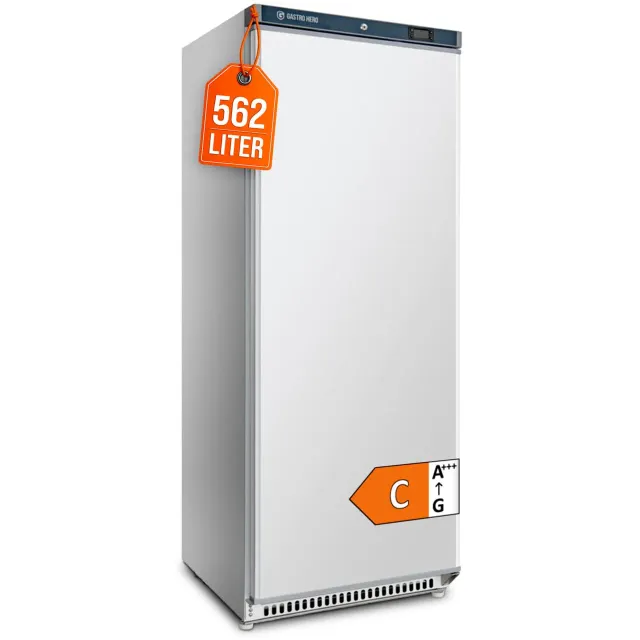 GastroHero LTSE600 Lagertiefkühlschrank 562 L weiß -23°C
