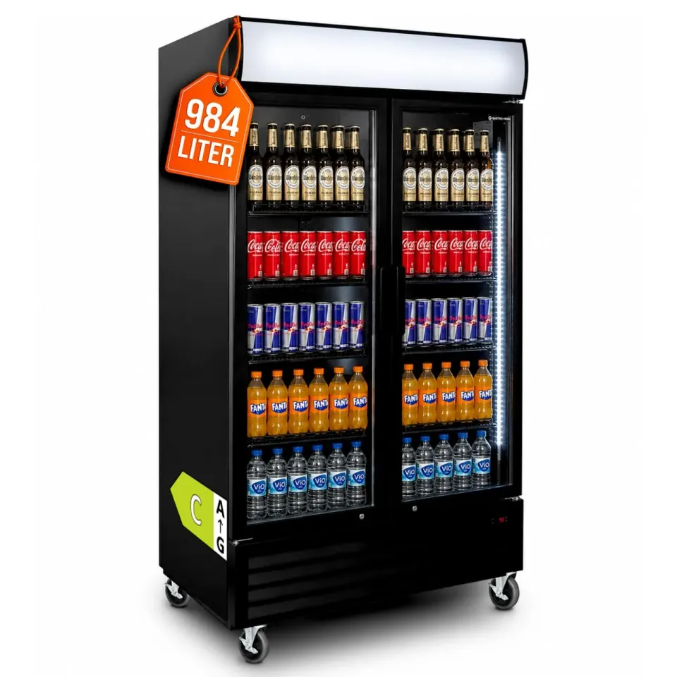 GastroHero GKS-1000KT Getränkekühlschrank 984 L 2-türig