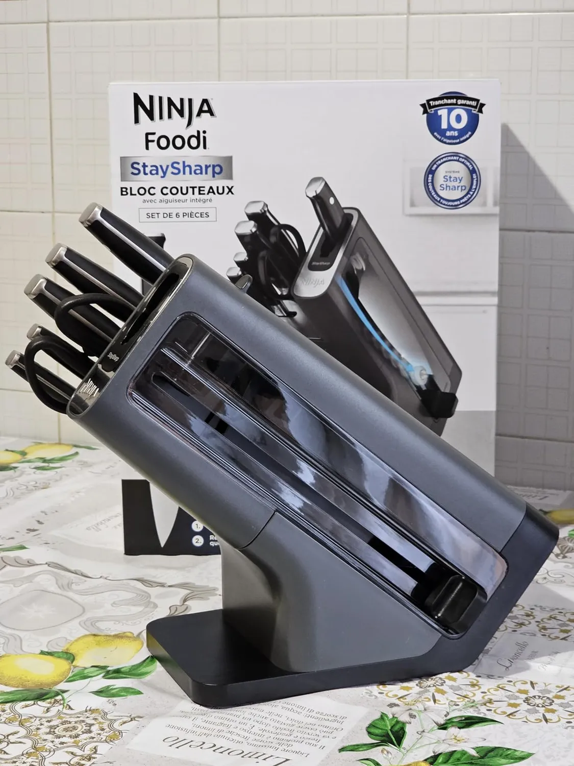 Ninja Foodi StaySharp Messerblock 6-tlg schwarz Edelstahl