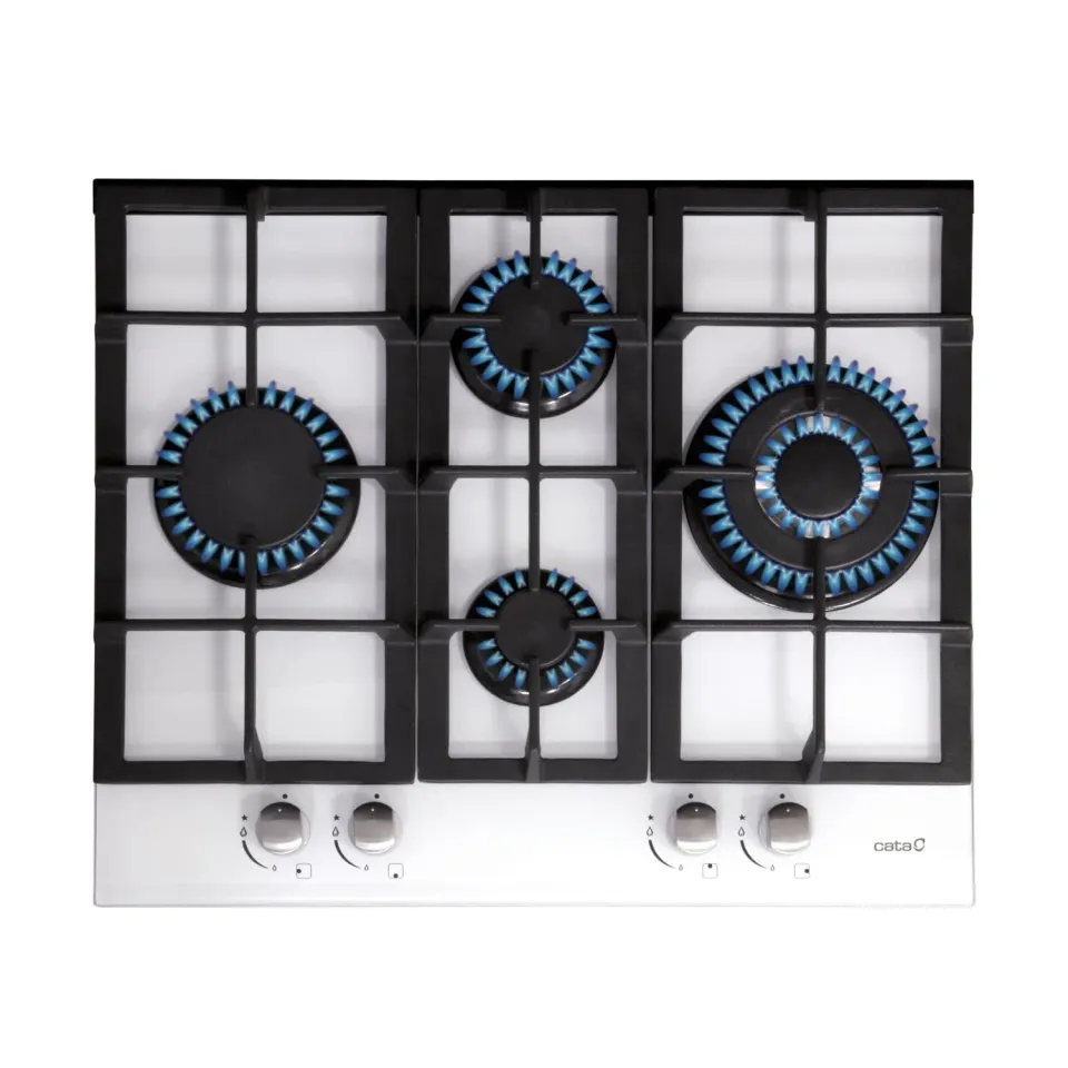 CATA LCI 6031 WH Gaskochfeld 64cm Weiß 9,25kW 4-flammig