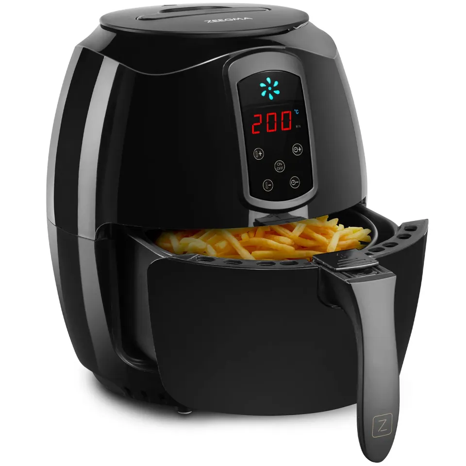 Zeegma Knapper Heißluftfritteuse 3,2 L Schwarz 1400 W