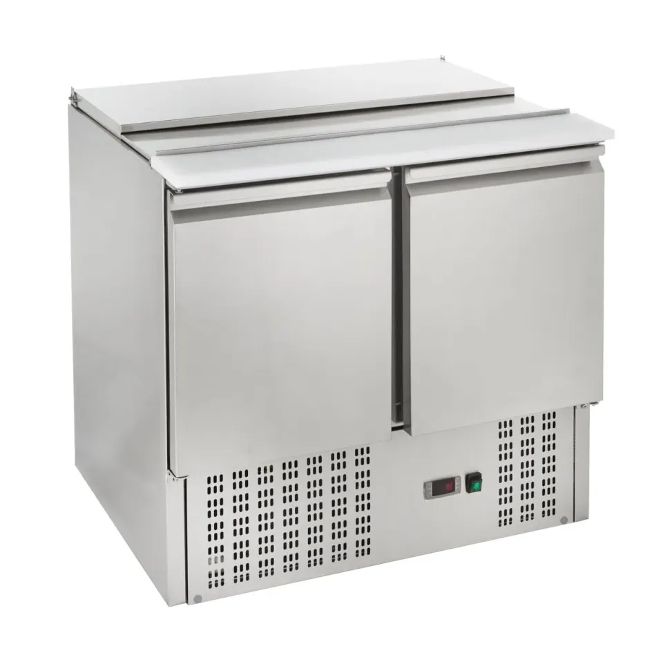 GastroHero Saladette ECO SH900 240L Edelstahl 2-türig