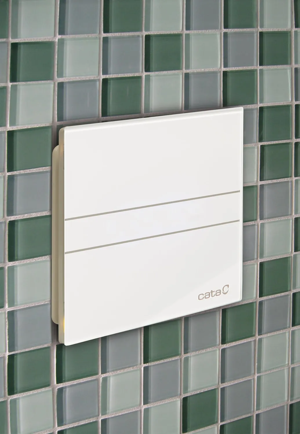 Cata E-100 G Badlüfter Weiß Glas 115 m³/h