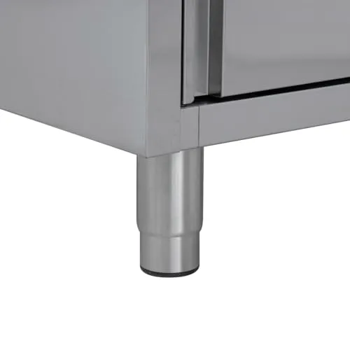 GastroHero Eco 6x6x20 Geschirrschrank Flügeltüren Edelstahl