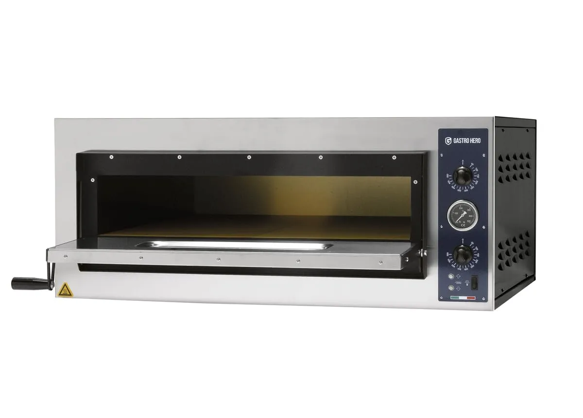 GastroHero PROFI PLUS Pizzaofen 4x36 cm Vollschamott