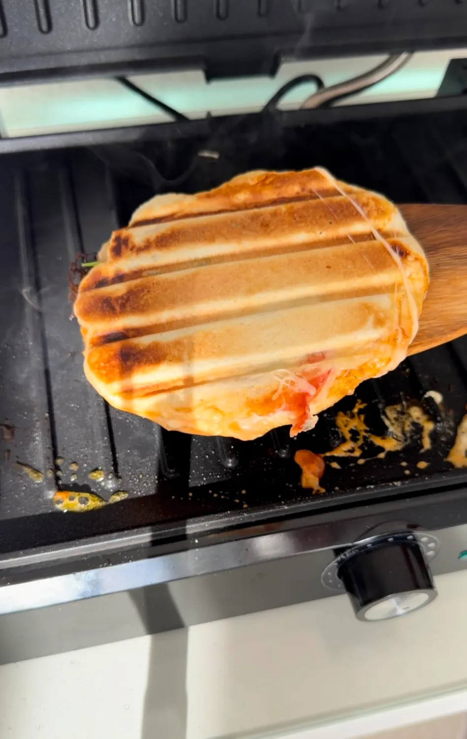 HOMELUX Kontaktgrill 2200W Tischgrill 180° Antihaft