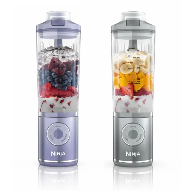 Ninja Blast Max Mixer Lavendel Silber 2x 570 ml Crush
