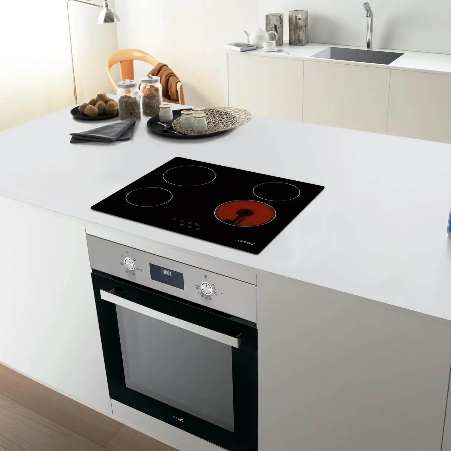 Cata TN 604 Cerankochfeld 60 cm 4 Zonen 6 kW Touch