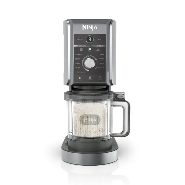Ninja CREAMi Deluxe Eismaschine Silber 2x 710 ml 10-in-1