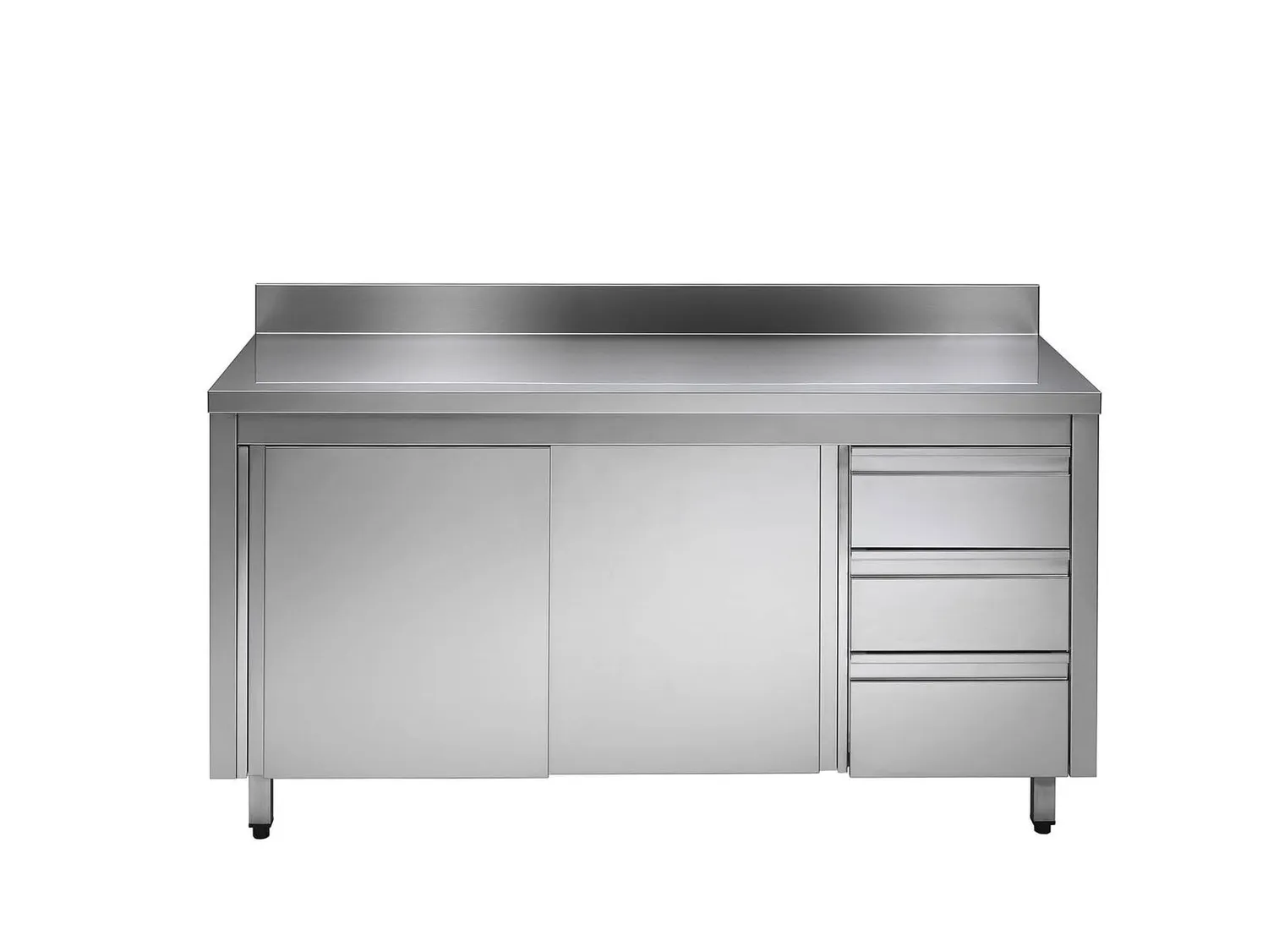 GastroHero ASS3SR-ECO12X6A Arbeitsschrank 120x60 Aufkantung
