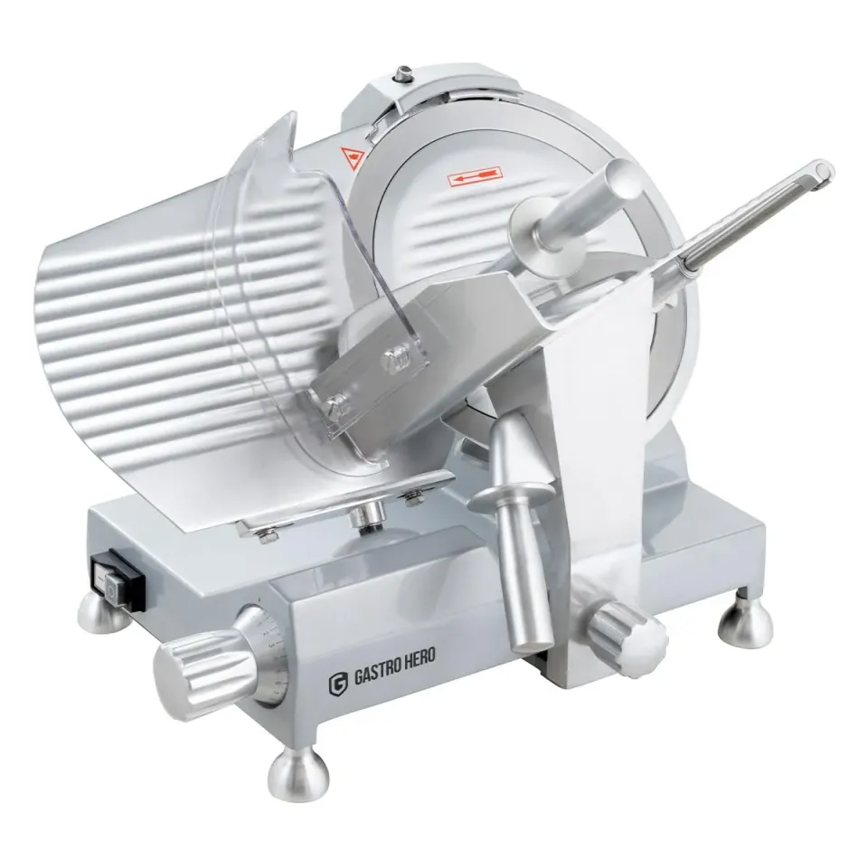 GastroHero ASM300 Aufschnittmaschine 300 mm Aluminium