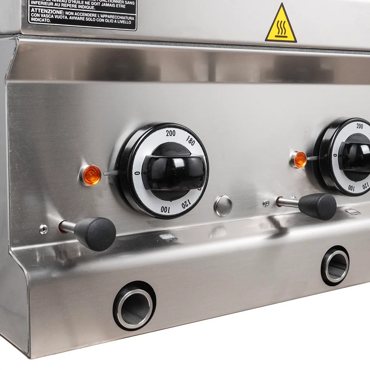 GastroHero Serie 77-40/70 Fritteuse 6+6L Tischgerät Edelstahl