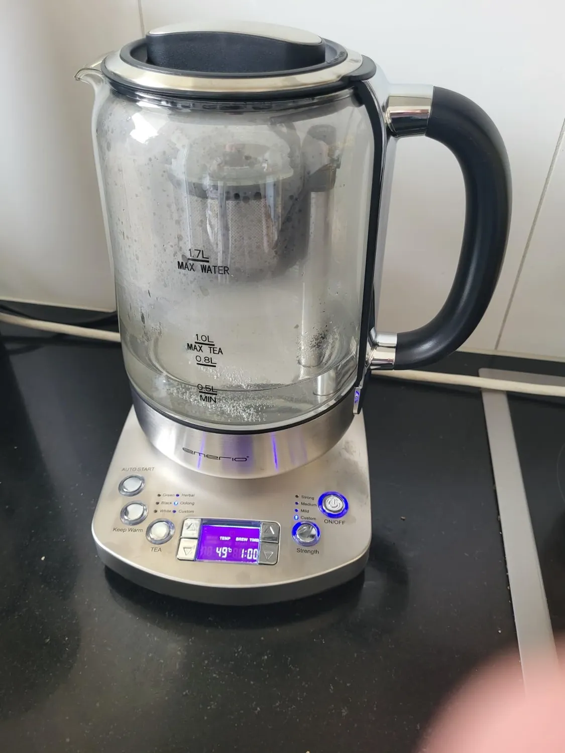 Emerio WK-122248 Teekocher Glas 1,7L Automatik